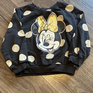 Disney H&M Minnie Mouse Polka Dot Sweater Girls 5/6